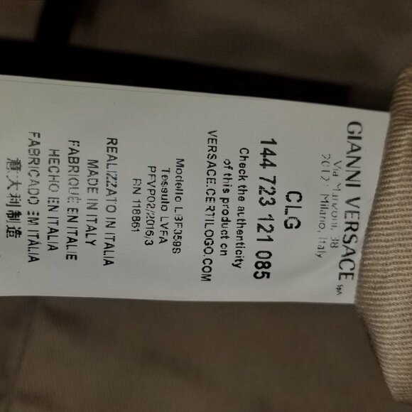 NWOT Gianni Versace Collection Leather Bag - Picture 8 of 11